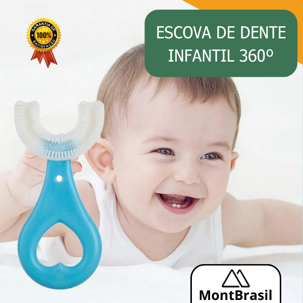 Escova de Dente p/ Crianças - SorriFácil 360°®- MontBrasil