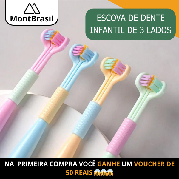 Escova de Dentes TrioClean® - MontBrasil - COMPRE UMA E GANHA UM VOUCHER