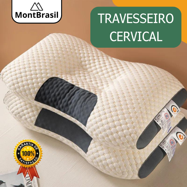 Travesseiro Cervical - PuroRepouso® - MontBrasil